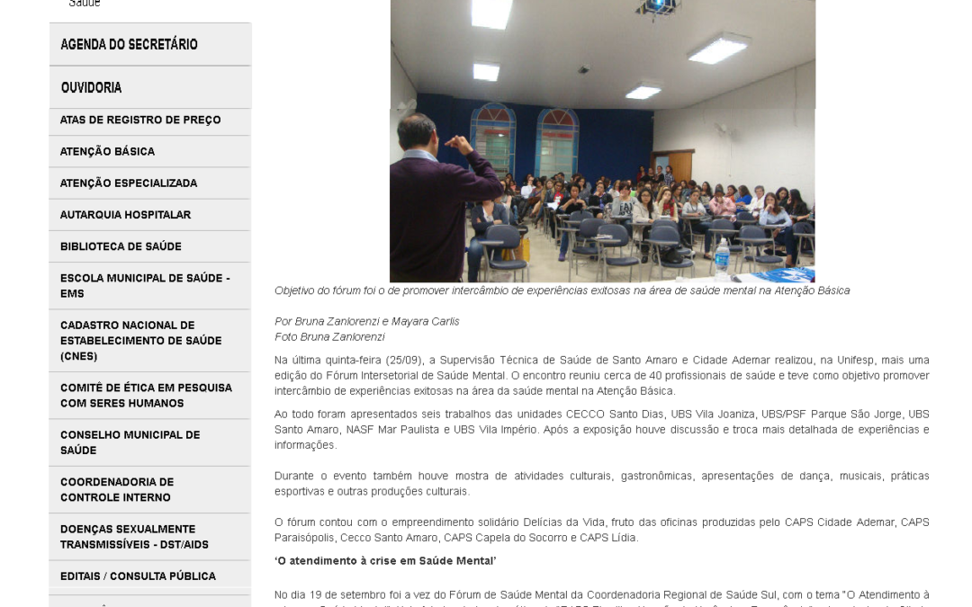 Sáude Mental da região sul realiza três foruns